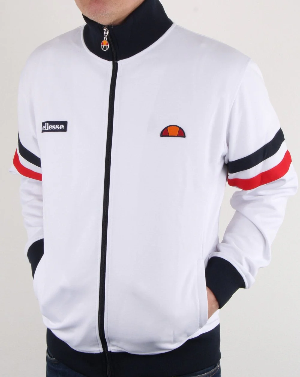 Ellesse Roma Track Top White - Image 2