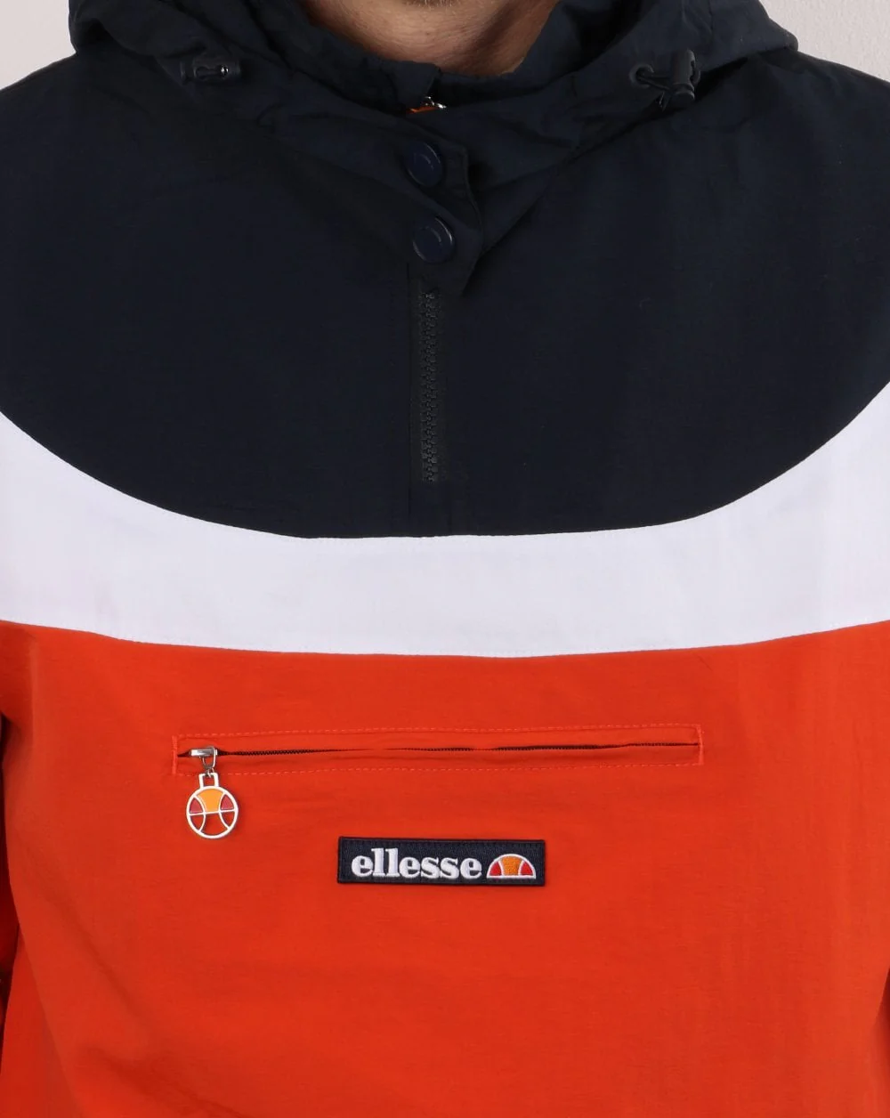 Ellesse Romelo Jacket Navy/White/Orange - Image 3