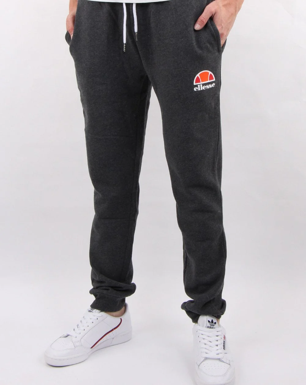Ellesse Slim Fit Track Bottoms Dark Grey