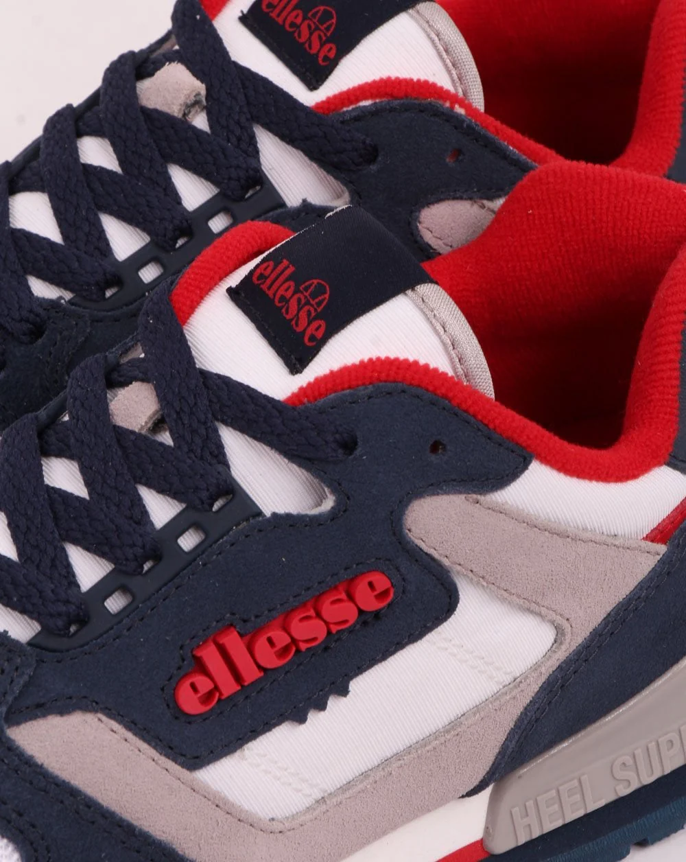 Ellesse Suede Am Trainer Dark Blue/Grey/White - Image 4