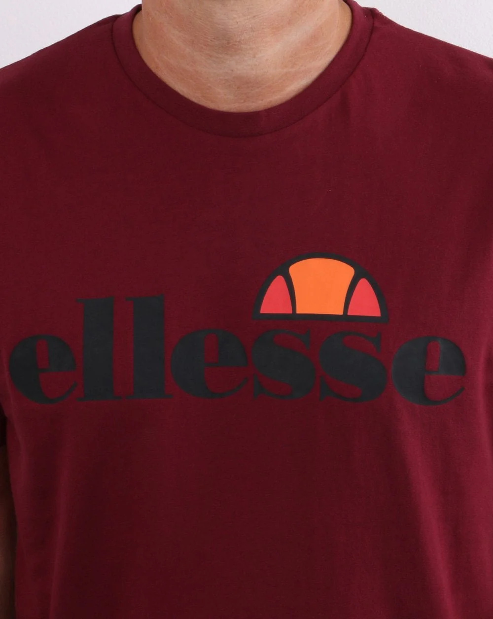 Ellesse T Shirt Burgundy - Image 2