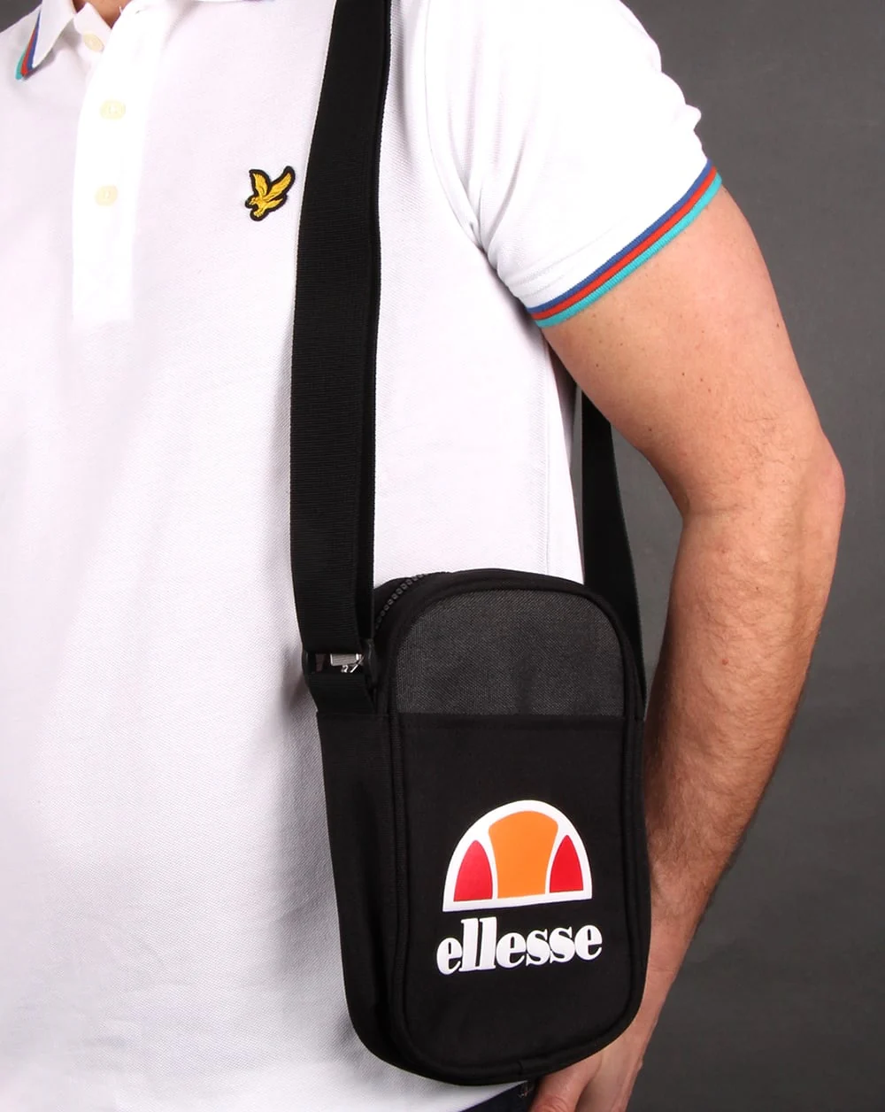 Ellesse Temporale Small Items Bag Black/black Marl - Image 2
