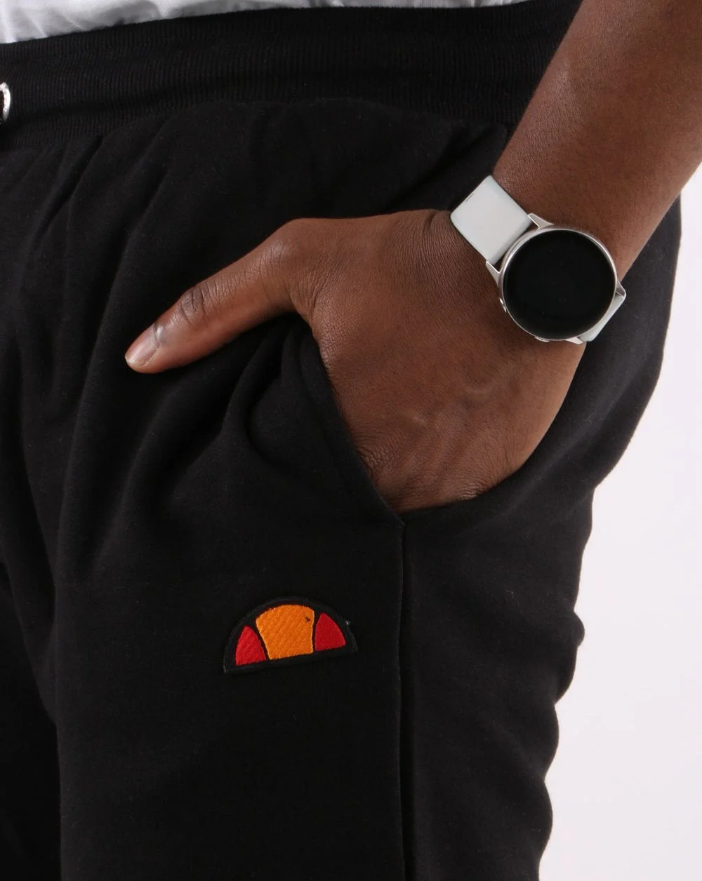 Ellesse Twin Badge Jog Pants Black - Image 2