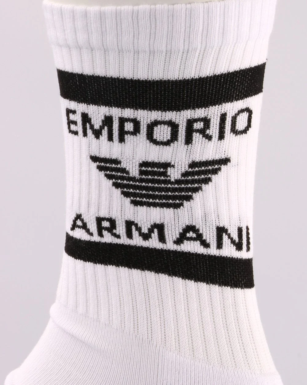 Emporio Armani 2 Pack Socks White - Image 2