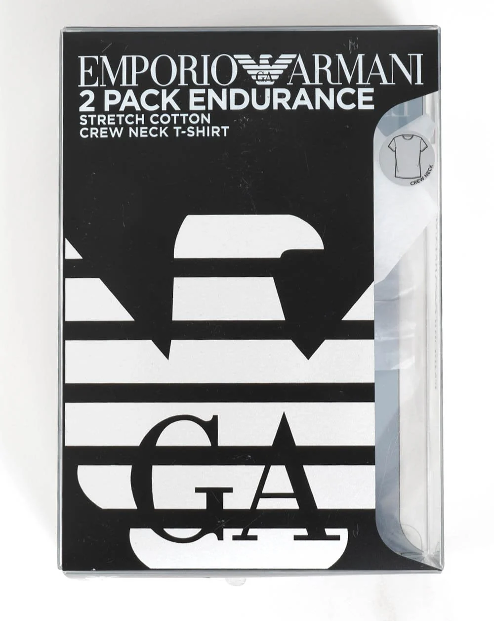 Emporio Armani 2 Pack T Shirts Grey/Black - Image 2