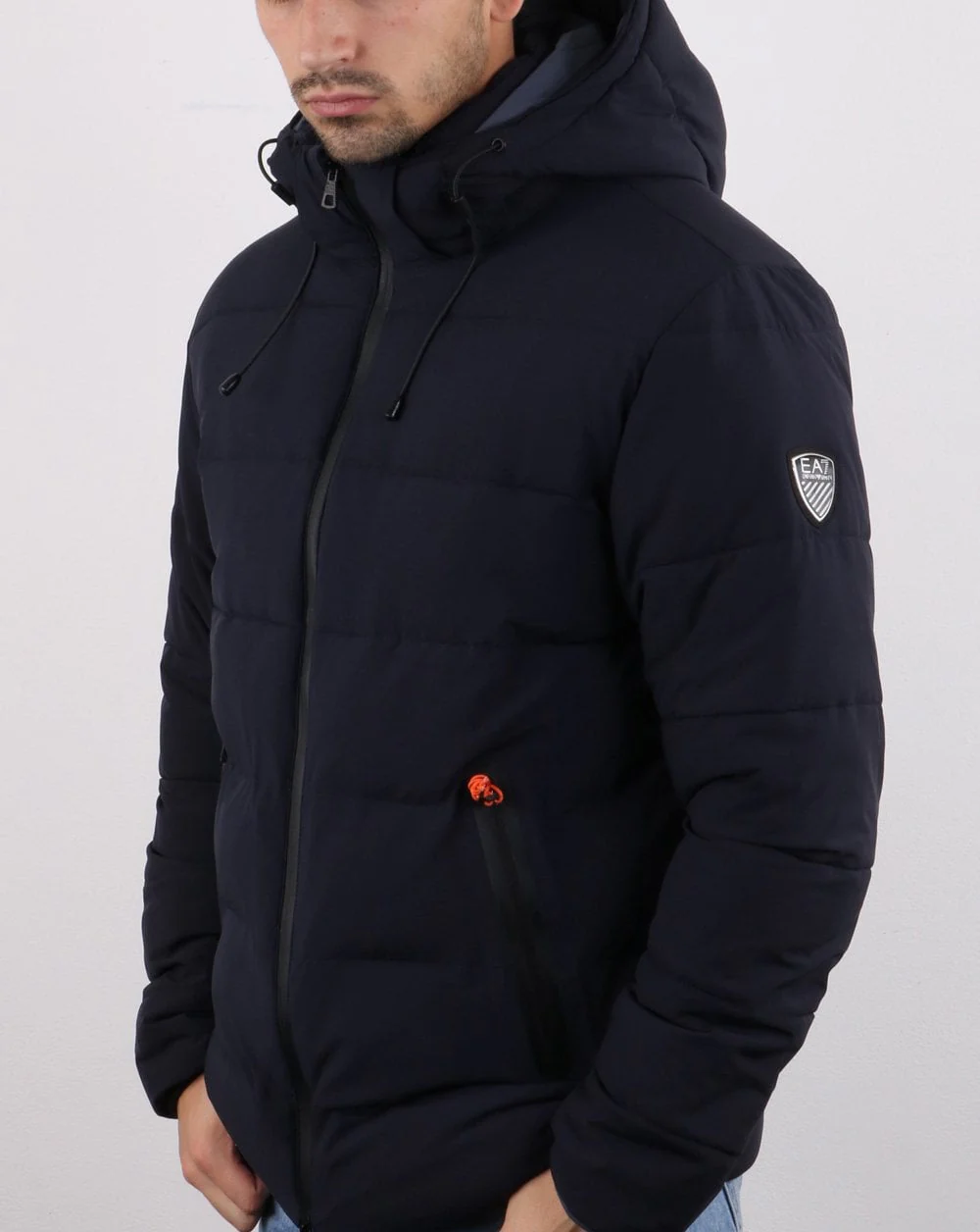 Emporio Armani EA7 Bomber Jacket Night Blue - Image 3