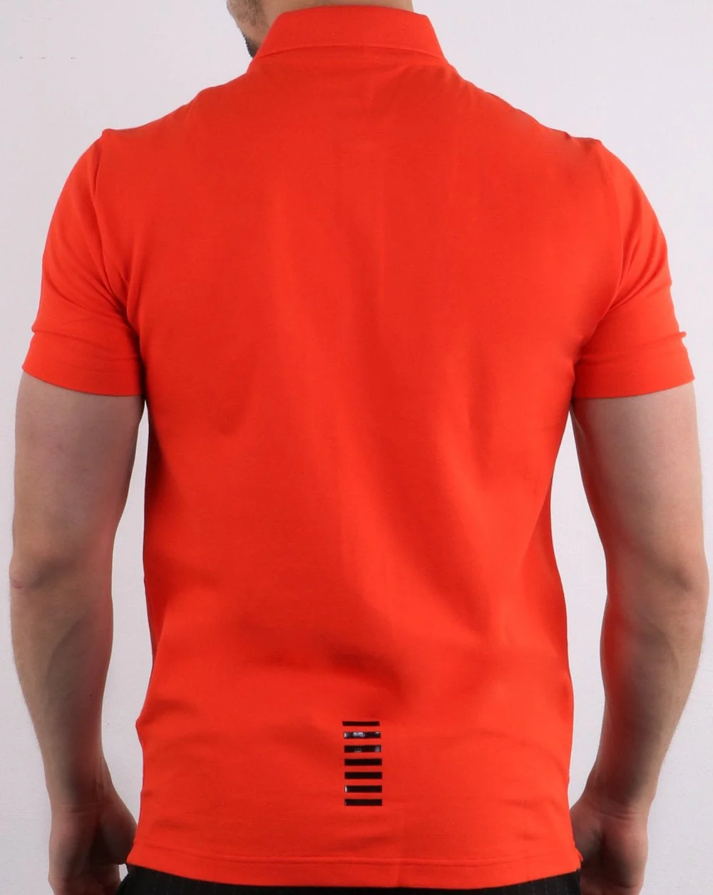 Emporio Armani EA7 Core Logo Pique Polo Shirt Grenadine - Image 5