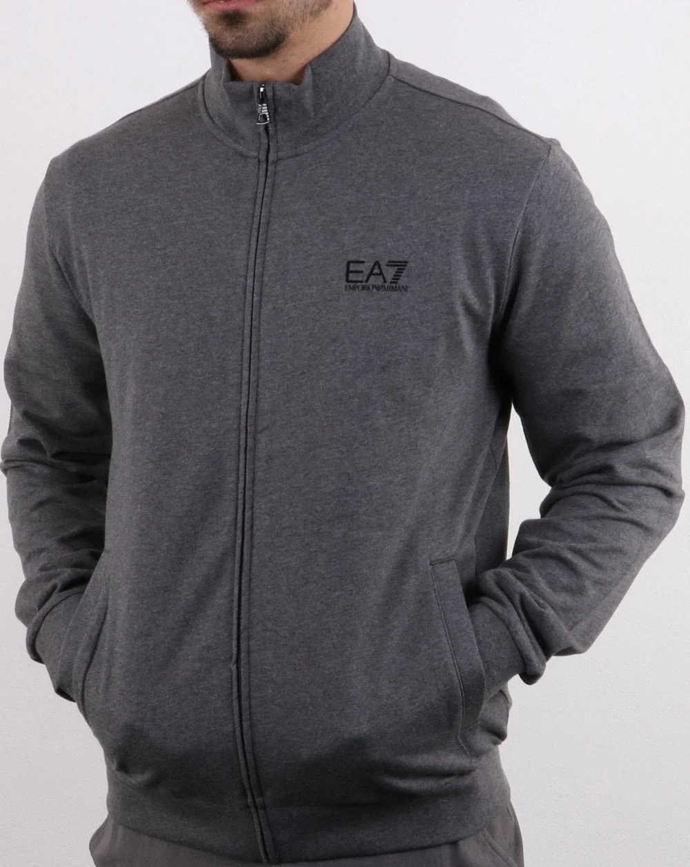 Emporio Armani EA7 core Track Top Dark Grey - Image 3