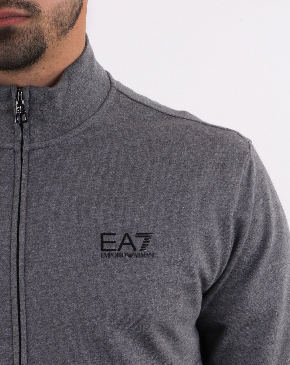 Emporio Armani EA7 core Track Top Dark Grey - Image 4