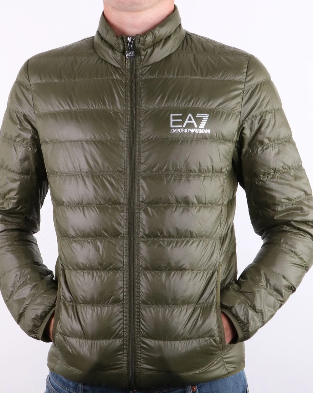 Emporio Armani EA7 Down Jacket Forest Night - Image 2