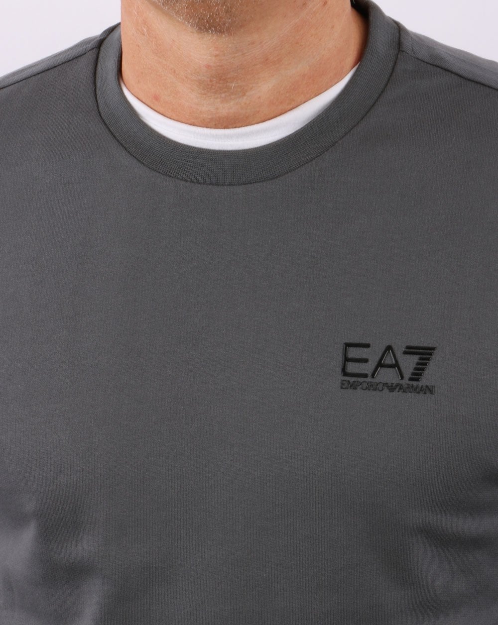 Emporio Armani EA7 Sweatshirt Charcoal Grey - Image 2
