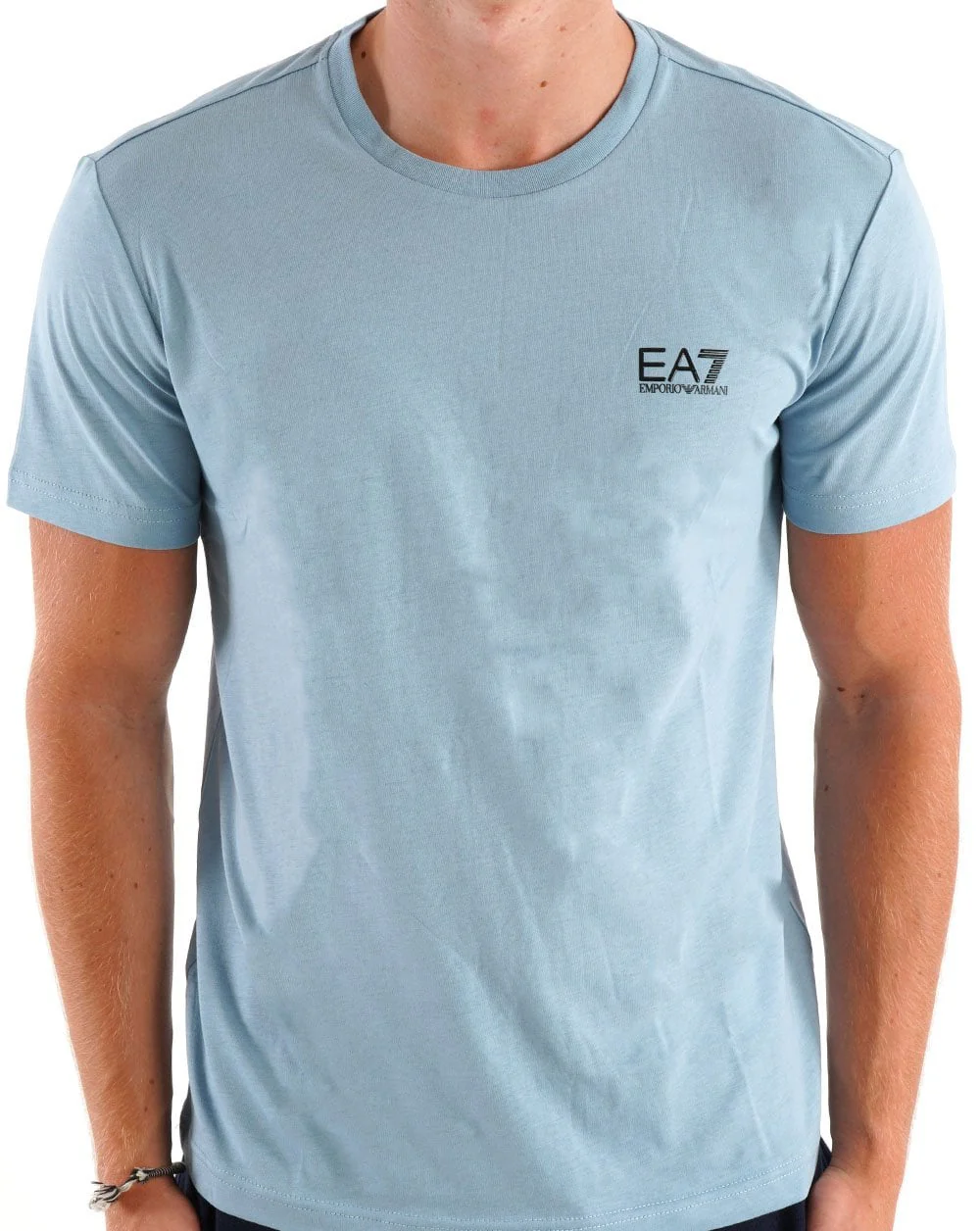 Emporio Armani EA7 T Shirt Light Blue - Image 3