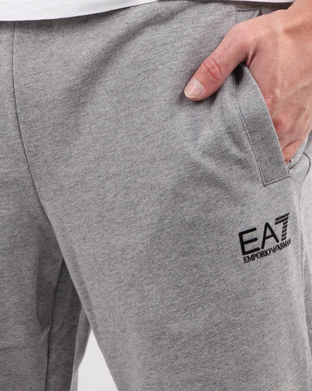 Emporio Armani EA7 Track Pants Medium Grey Melange - Image 2