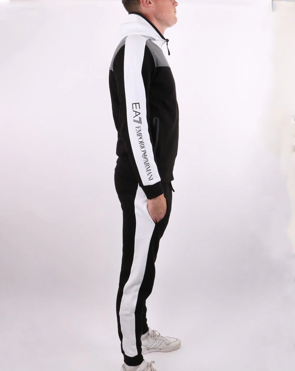 Emporio Armani EA7 Track Suit Black - Image 2