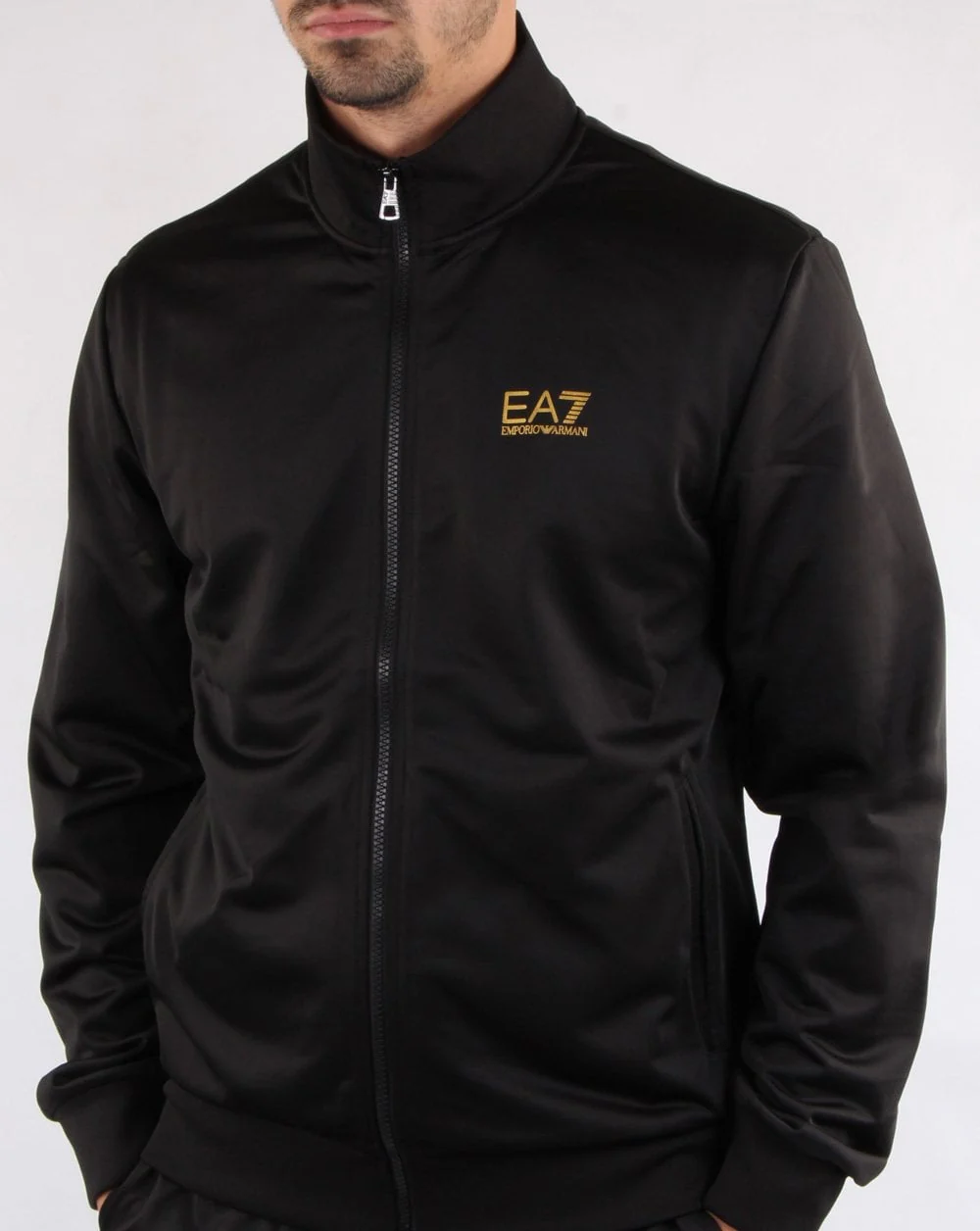 Emporio Armani EA7 Tracksuit Black/Gold - Image 2