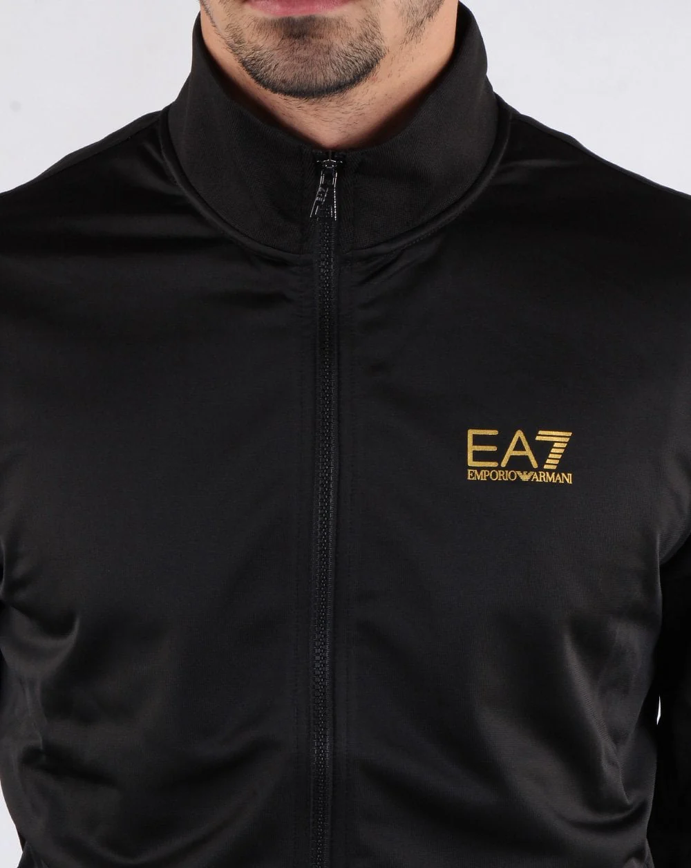 Emporio Armani EA7 Tracksuit Black/Gold - Image 3