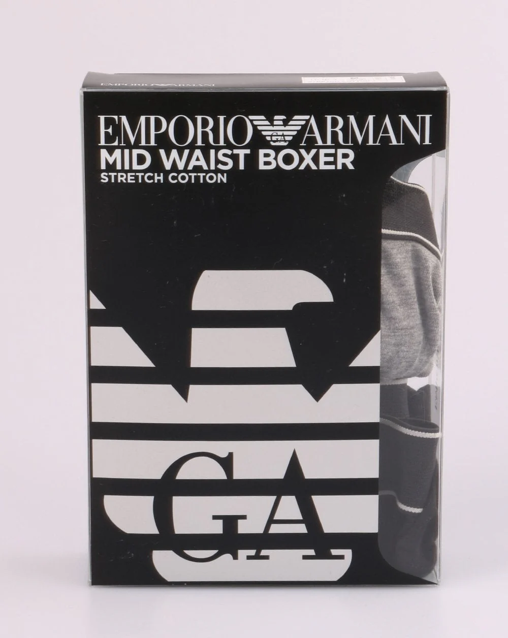 Emporio Armani EA7 Twin Pack Boxer Shorts Dark Grey/black - Image 2