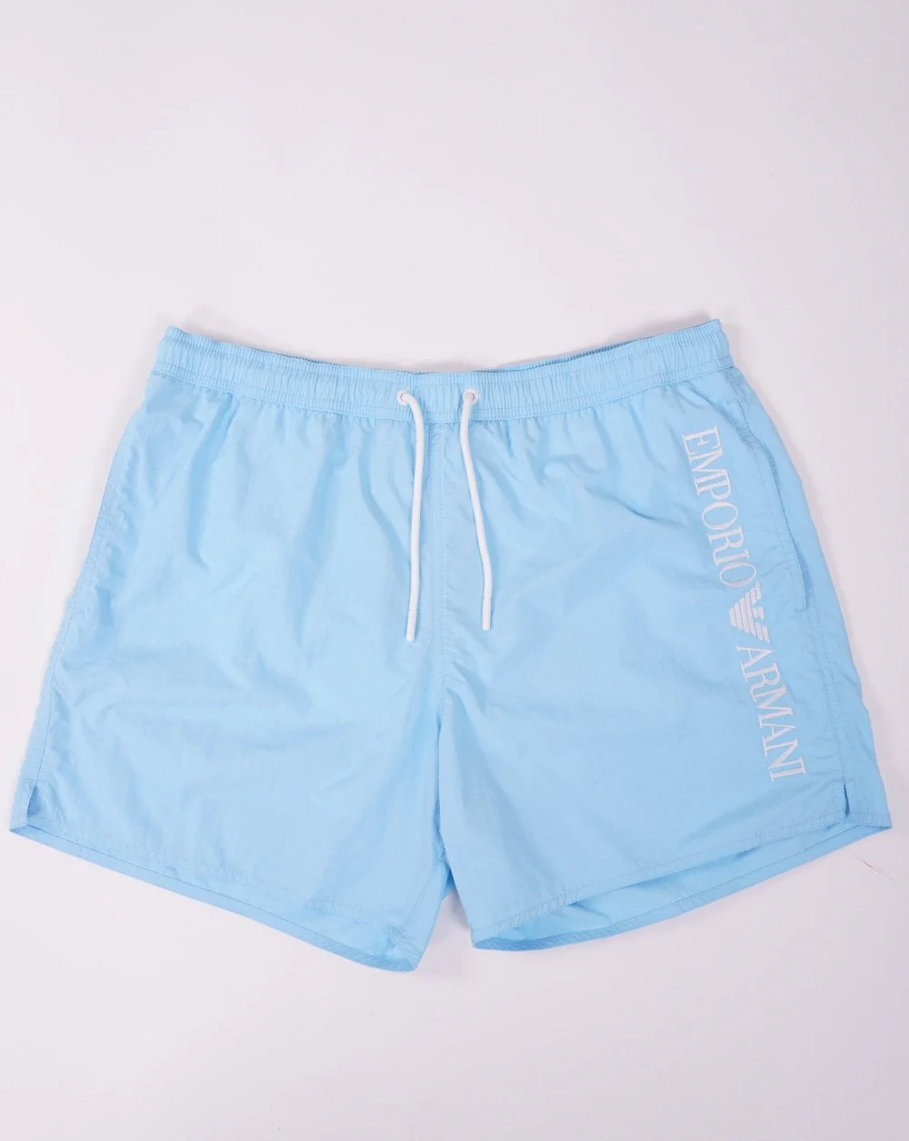 Emporio Armani Logo Swim Shorts Sky