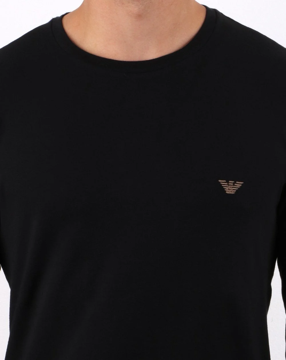 Emporio Armani Long Sleeved T-shirt Black - Image 2