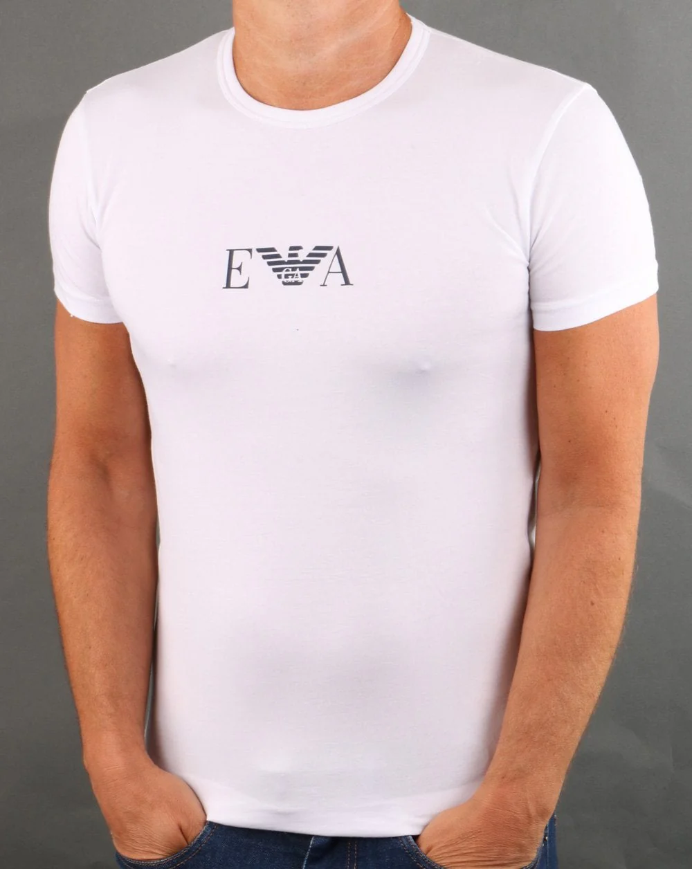 Emporio Armani Monogram Loungewear T-shirt White - Image 2