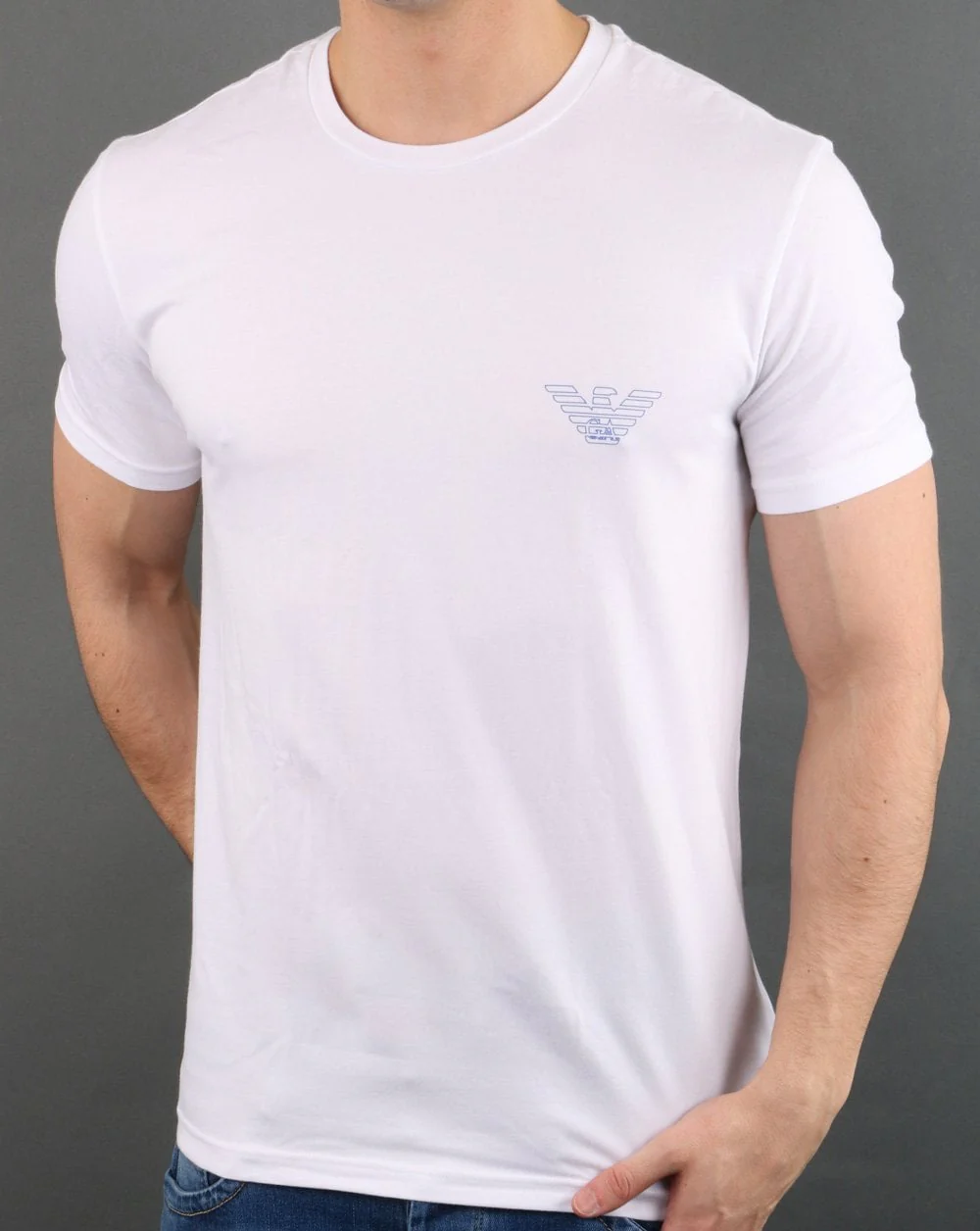 Emporio Armani Organic Cotton Loungewear T-shirt White - Image 2