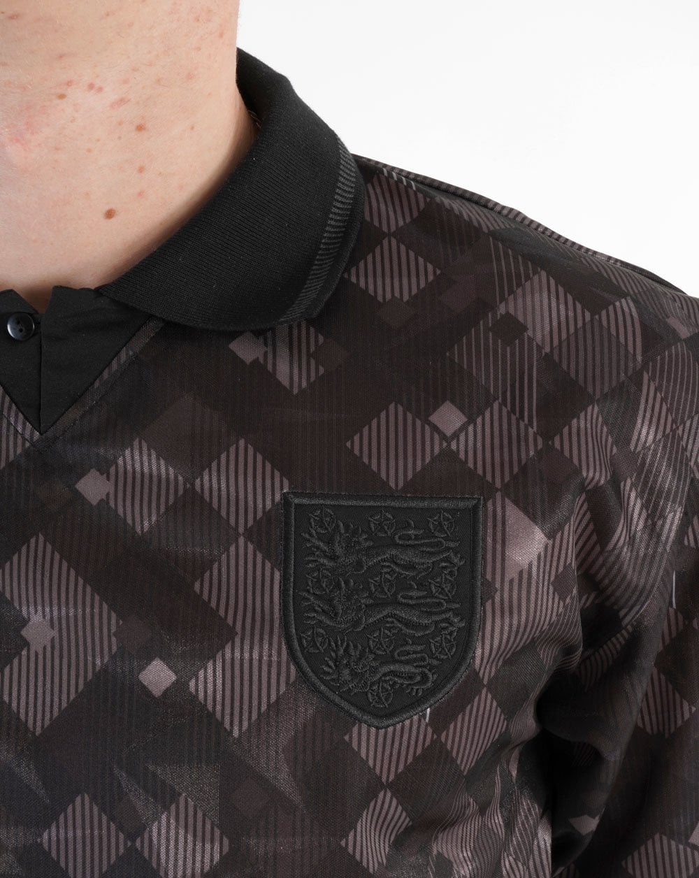 England 1990 Black-Out Shirt Black - Image 2