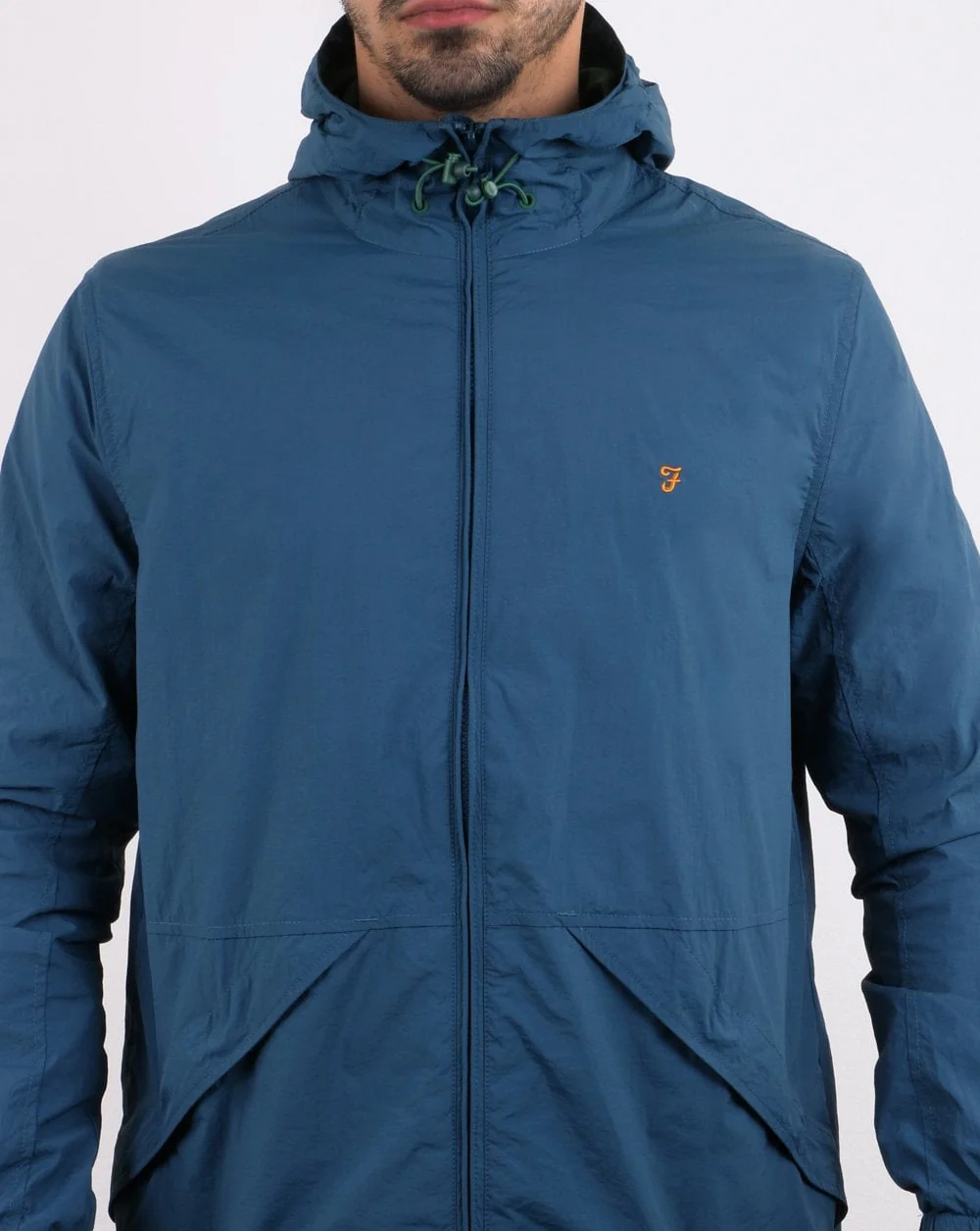 Farah Astoria Hooded Coat Blue Star - Image 4