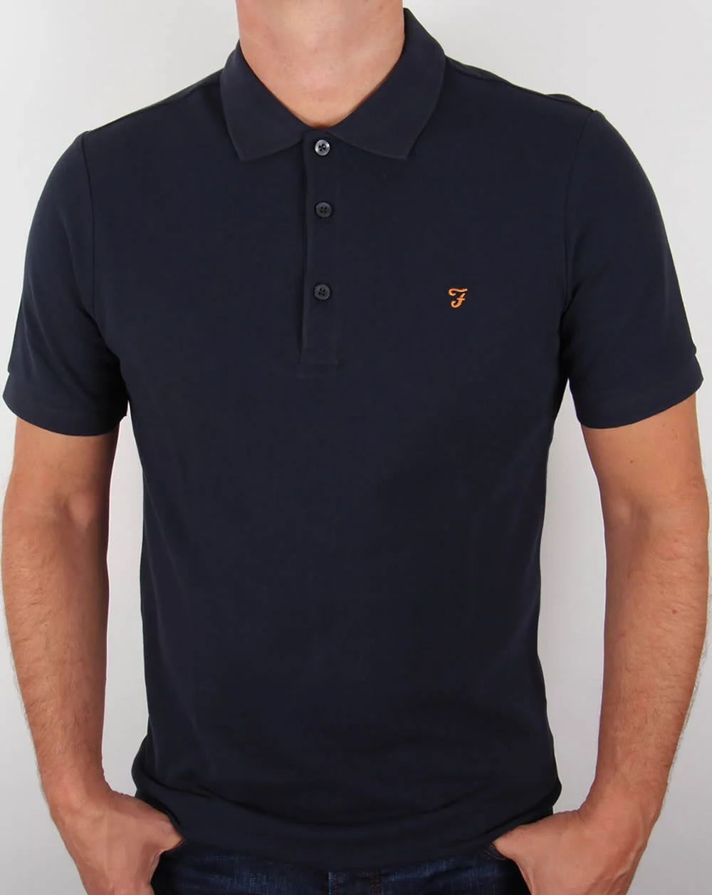Farah Blaney Polo Shirt Navy Blue