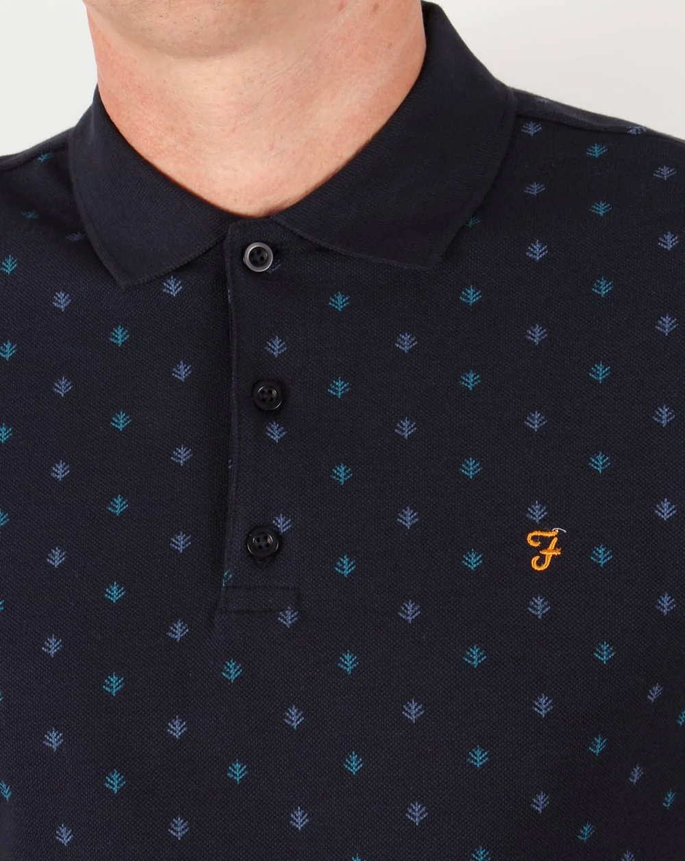 Farah Brady Polo Shirt Navy - Image 2