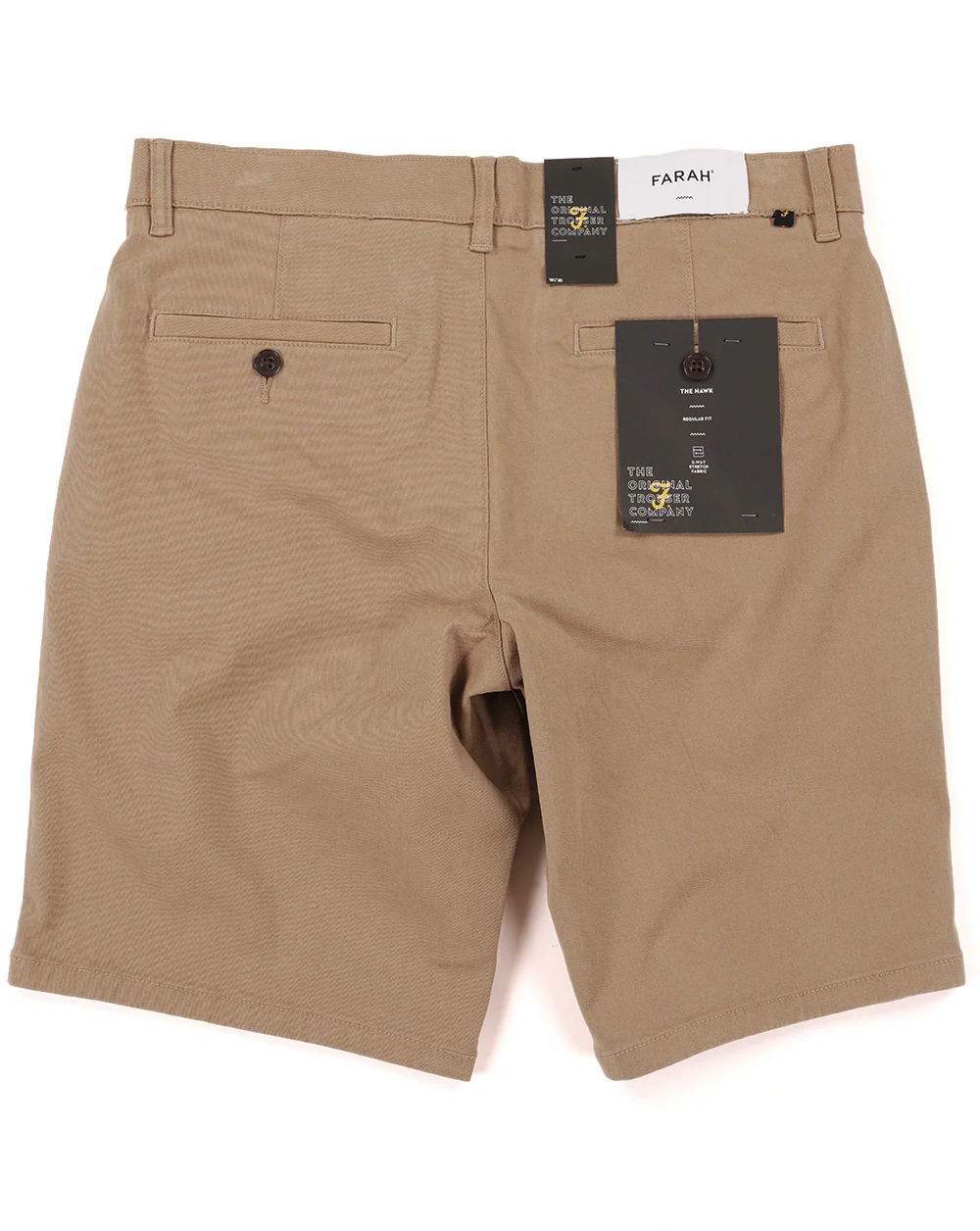 Farah Hawk Chino Twill Shorts Beige - Image 3