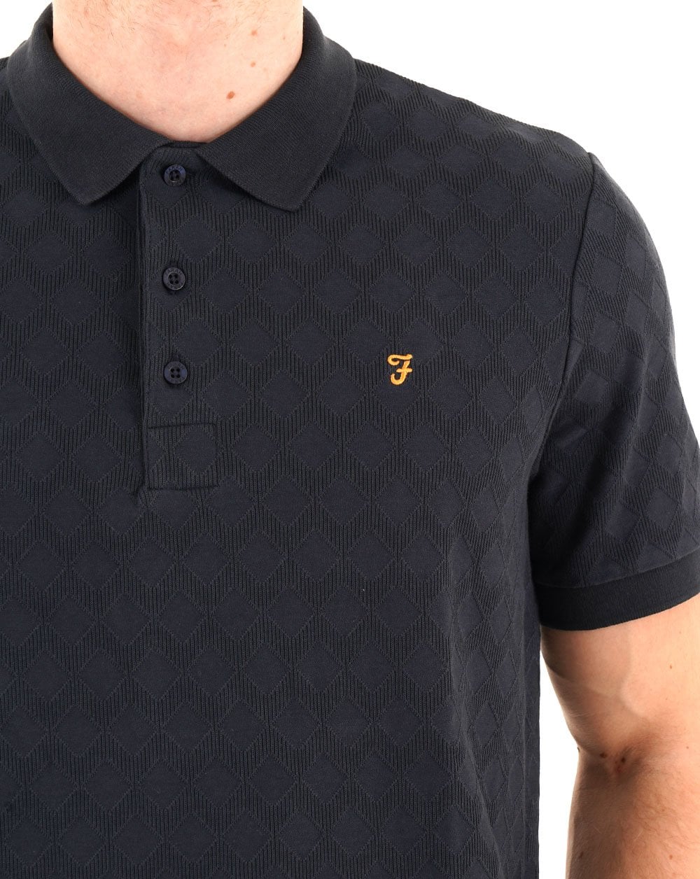 Farah Horace Polo Shirt True Navy - Image 2