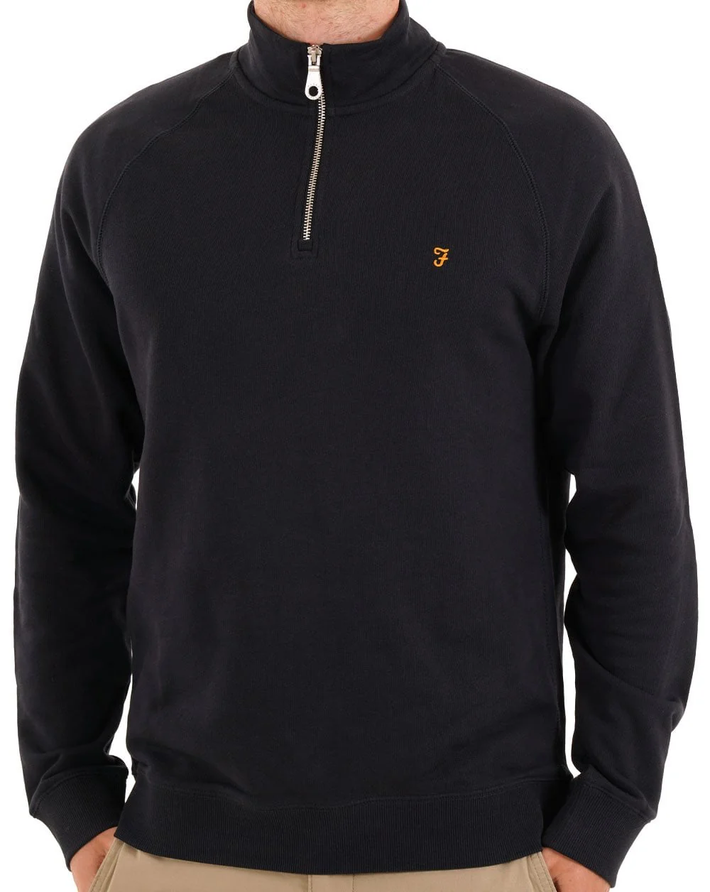 Farah Jim 1/4 Zip Sweat True Navy
