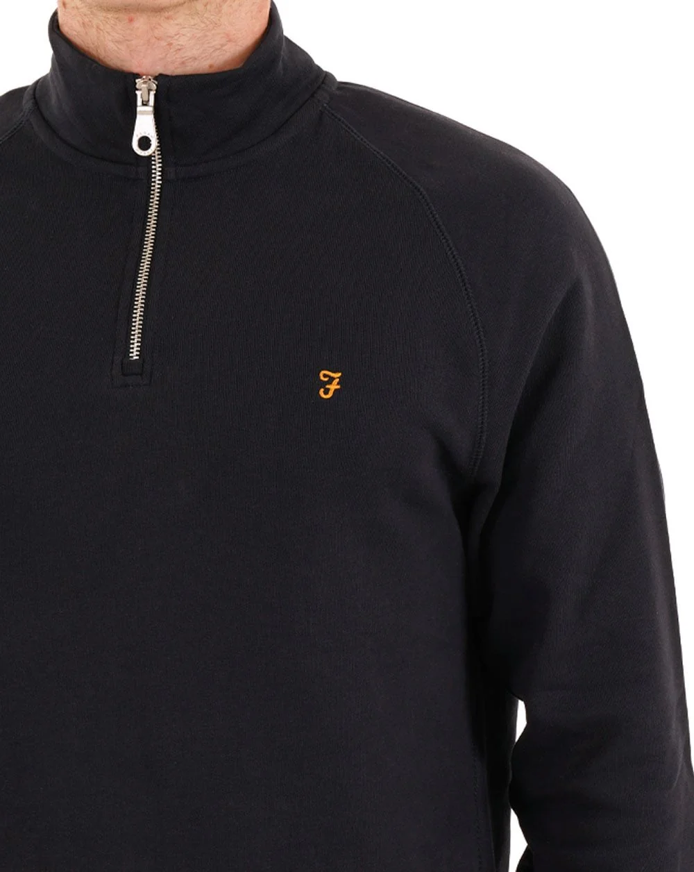 Farah Jim 1/4 Zip Sweat True Navy - Image 2