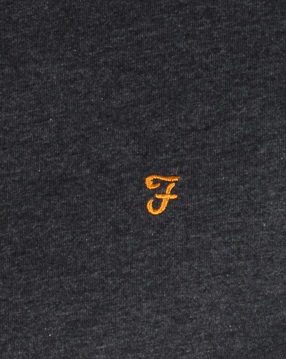 Farah Long Sleeve Denny Logo T-shirt Grey Marl - Image 3