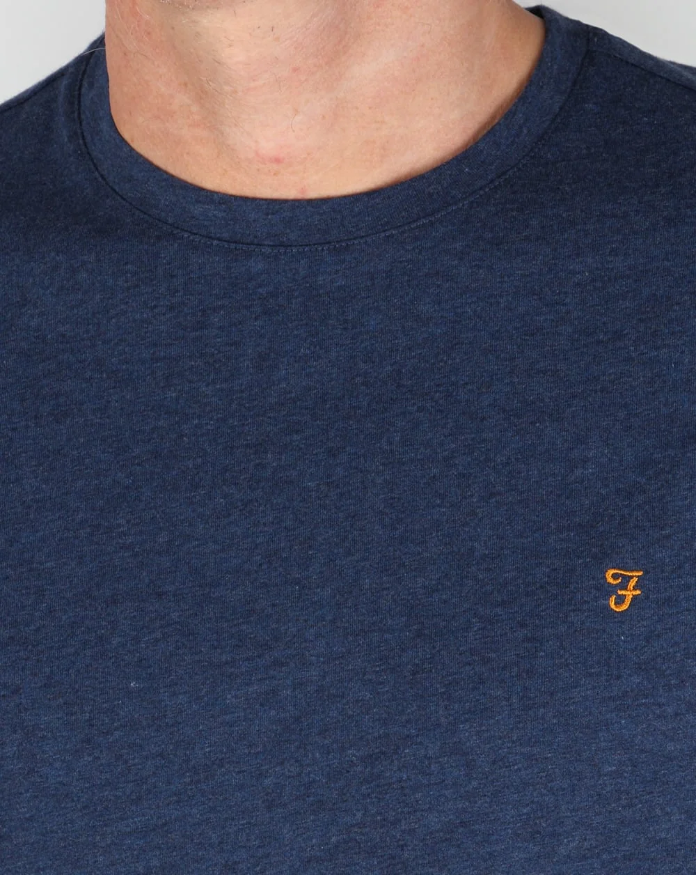 Farah Long Sleeve Denny Logo T-shirt Yale Blue - Image 2