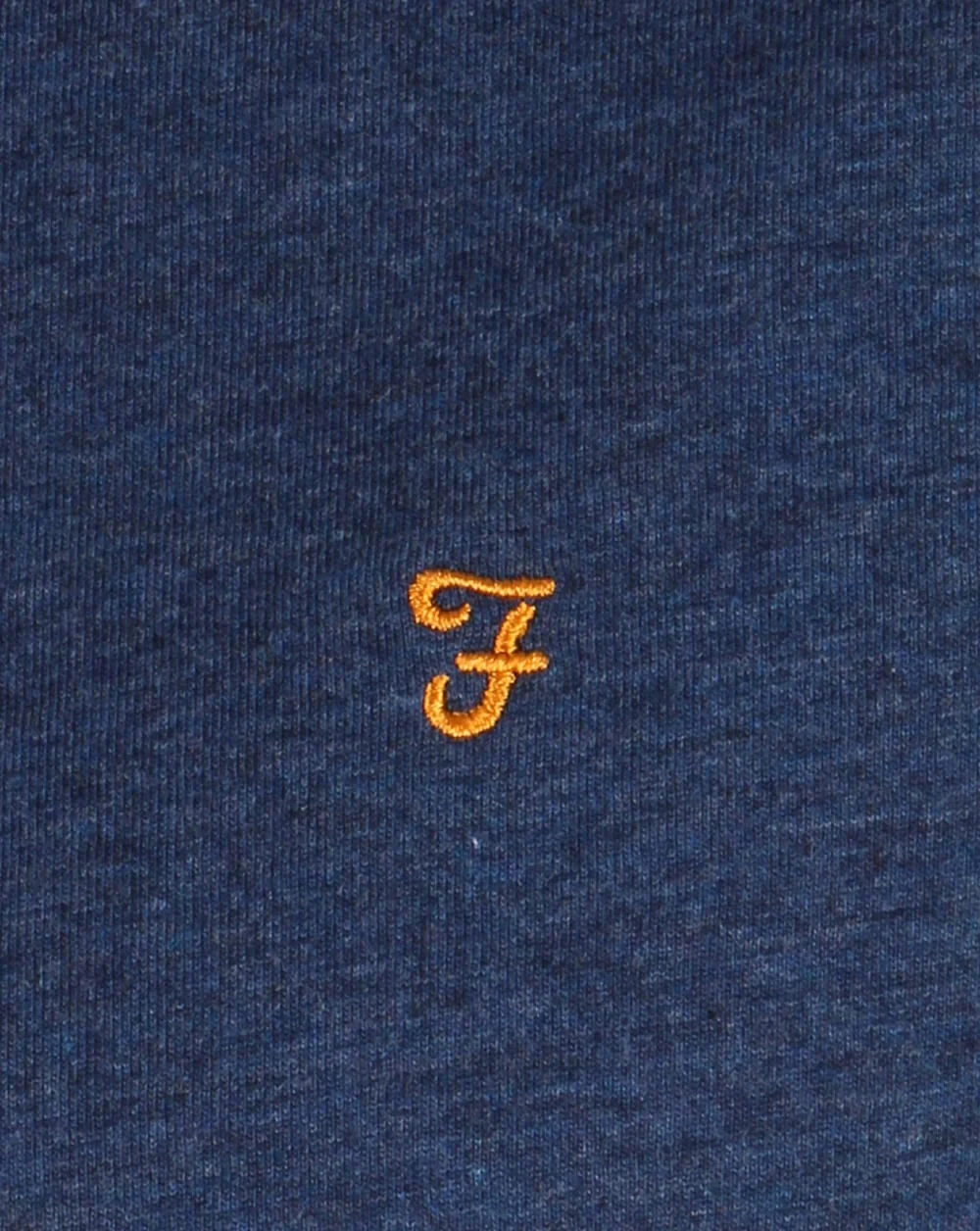 Farah Long Sleeve Denny Logo T-shirt Yale Blue - Image 3