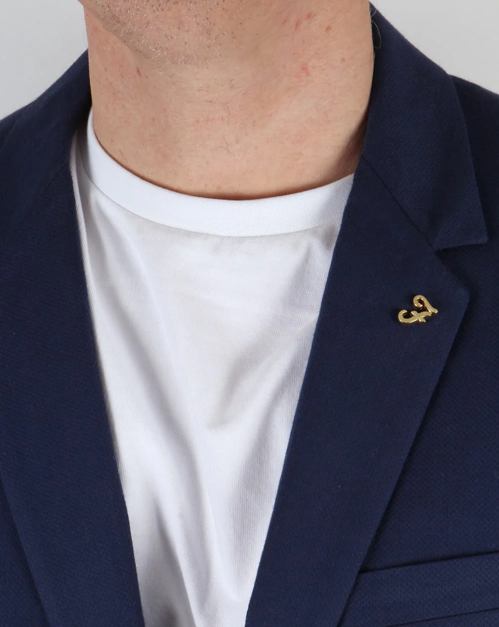 Farah Vintage Newington Honeycomb Blazer Navy - Image 2