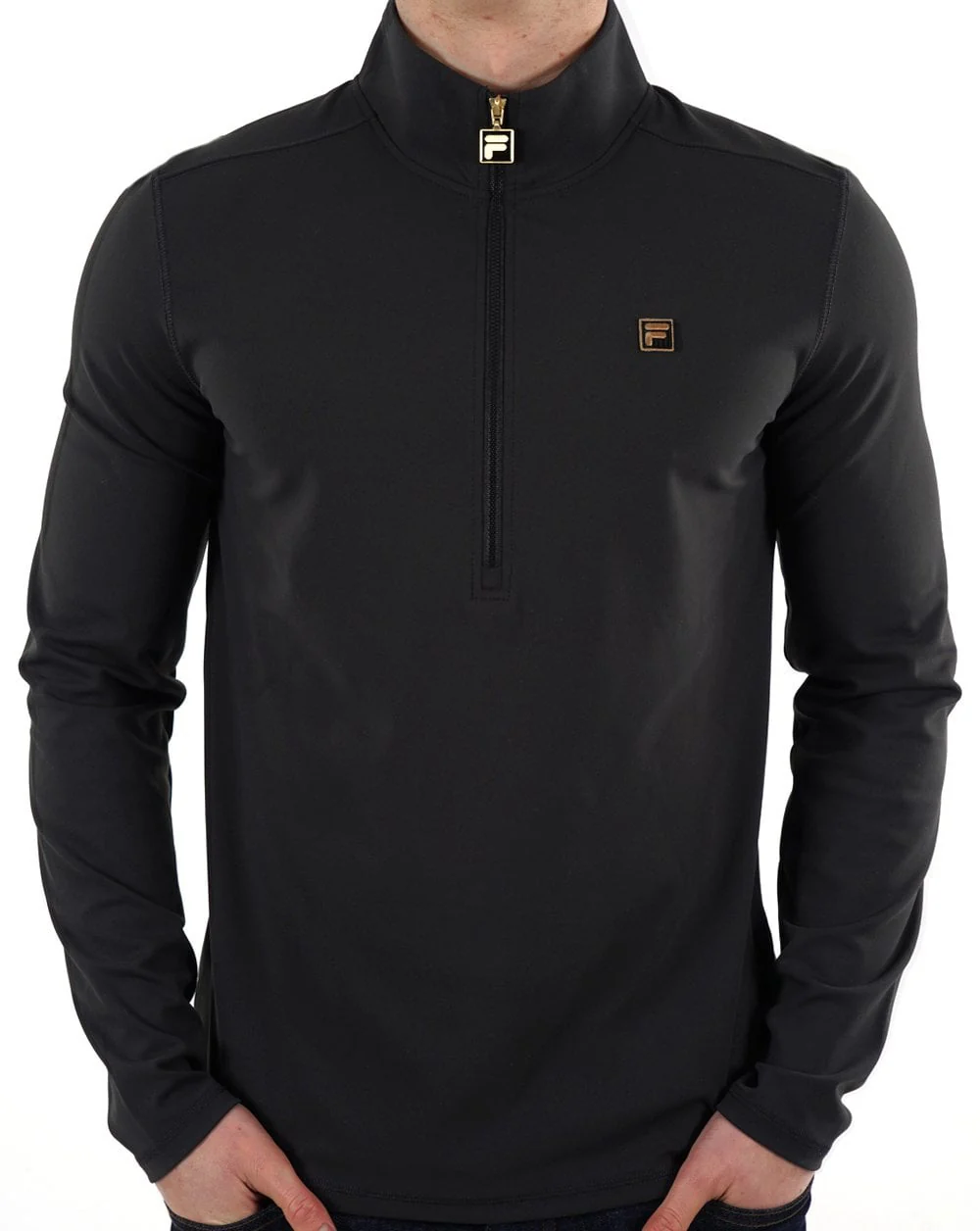 Fila Gold Half Zip Top Black