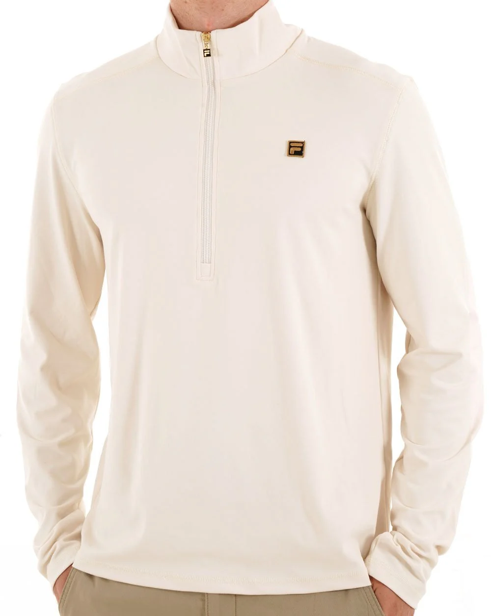 Fila Gold Half Zip Top Off White - Image 2