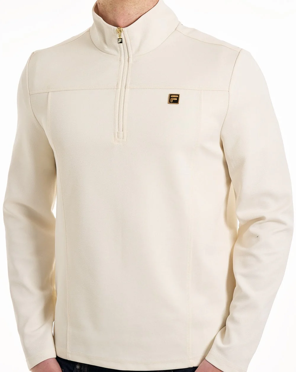Fila Gold Hogan 1/4 Zip Top Coconut Milk - Image 2