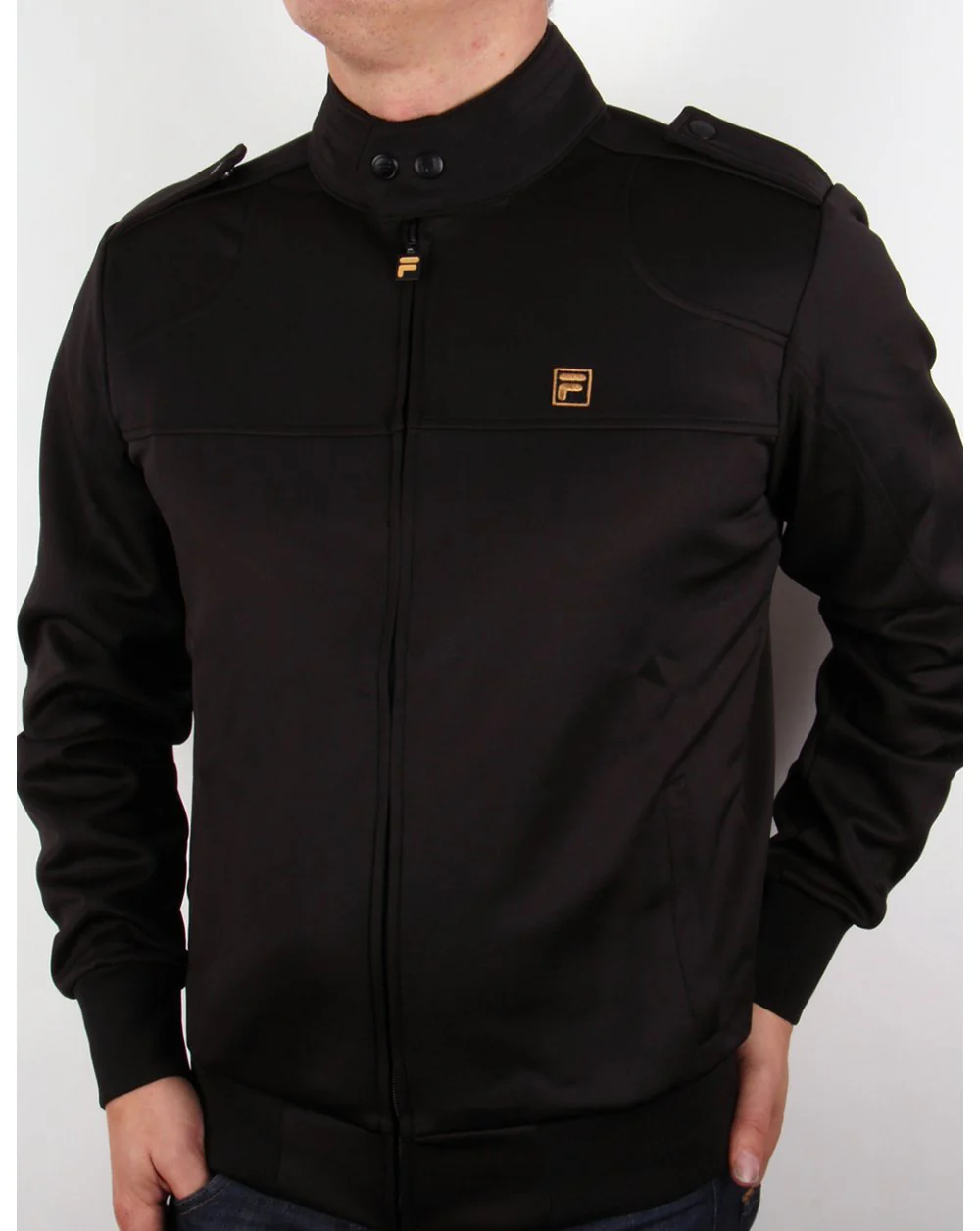 Fila Gold Indianapolis Track Top Black - Image 4
