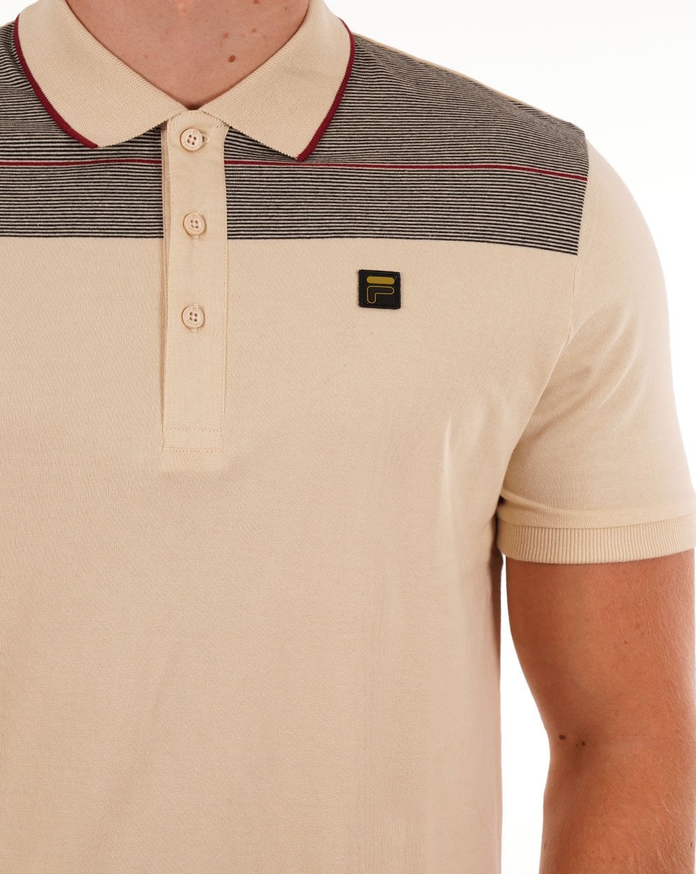 Fila Gold Jacapo Polo Shirt Ecru - Image 2