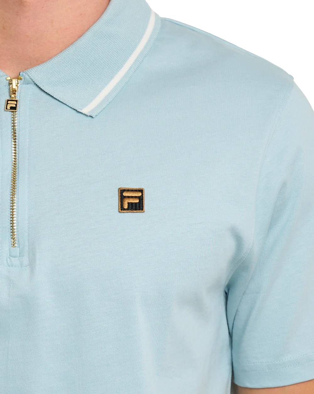 Fila Gold Lemar Zip Polo Sterling Blue - Image 2