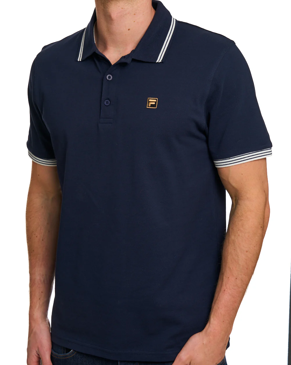 Fila Gold Soren Polo Shirt Dark Navy - Image 3