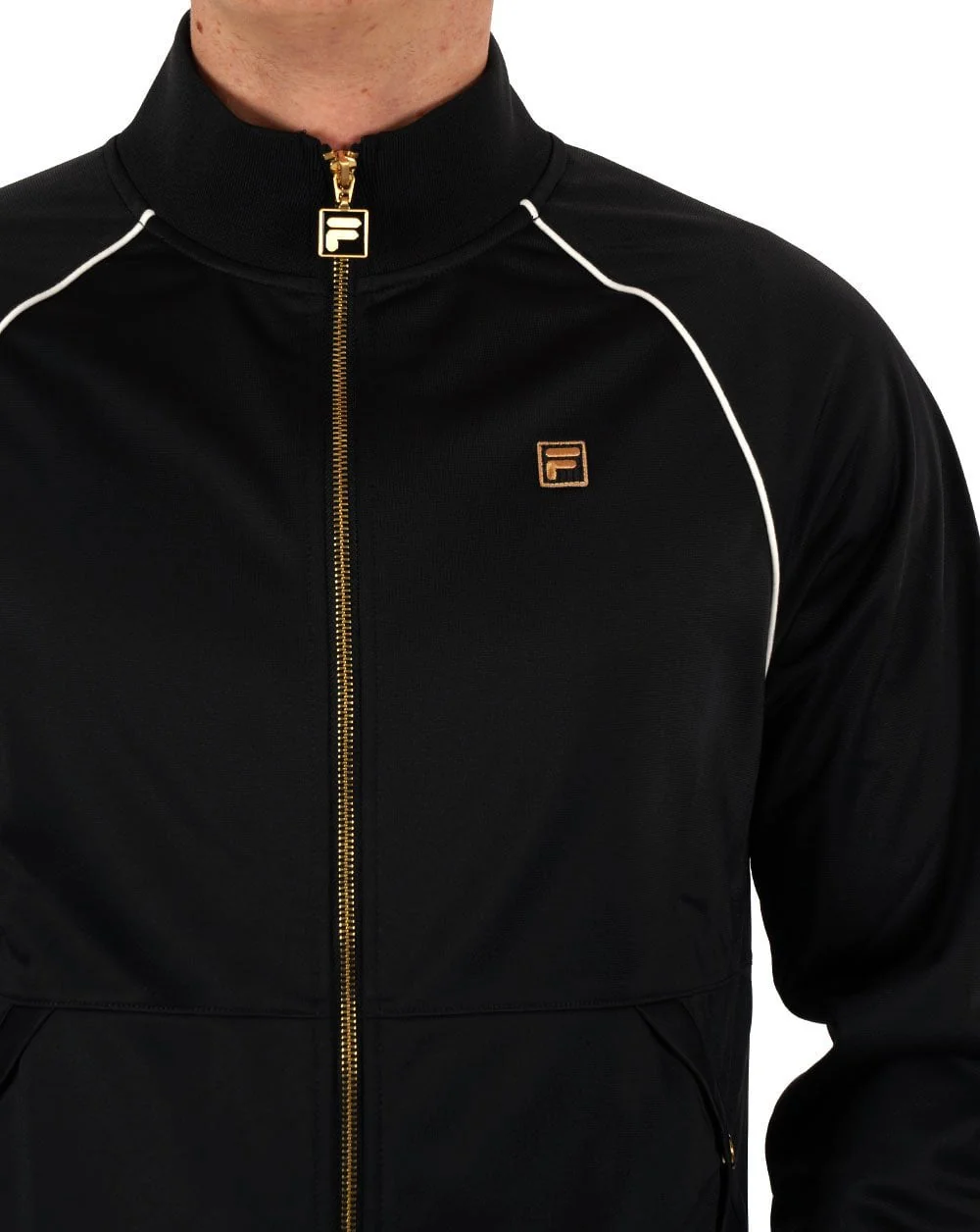 Fila Gold Tristan Track Top Black - Image 2