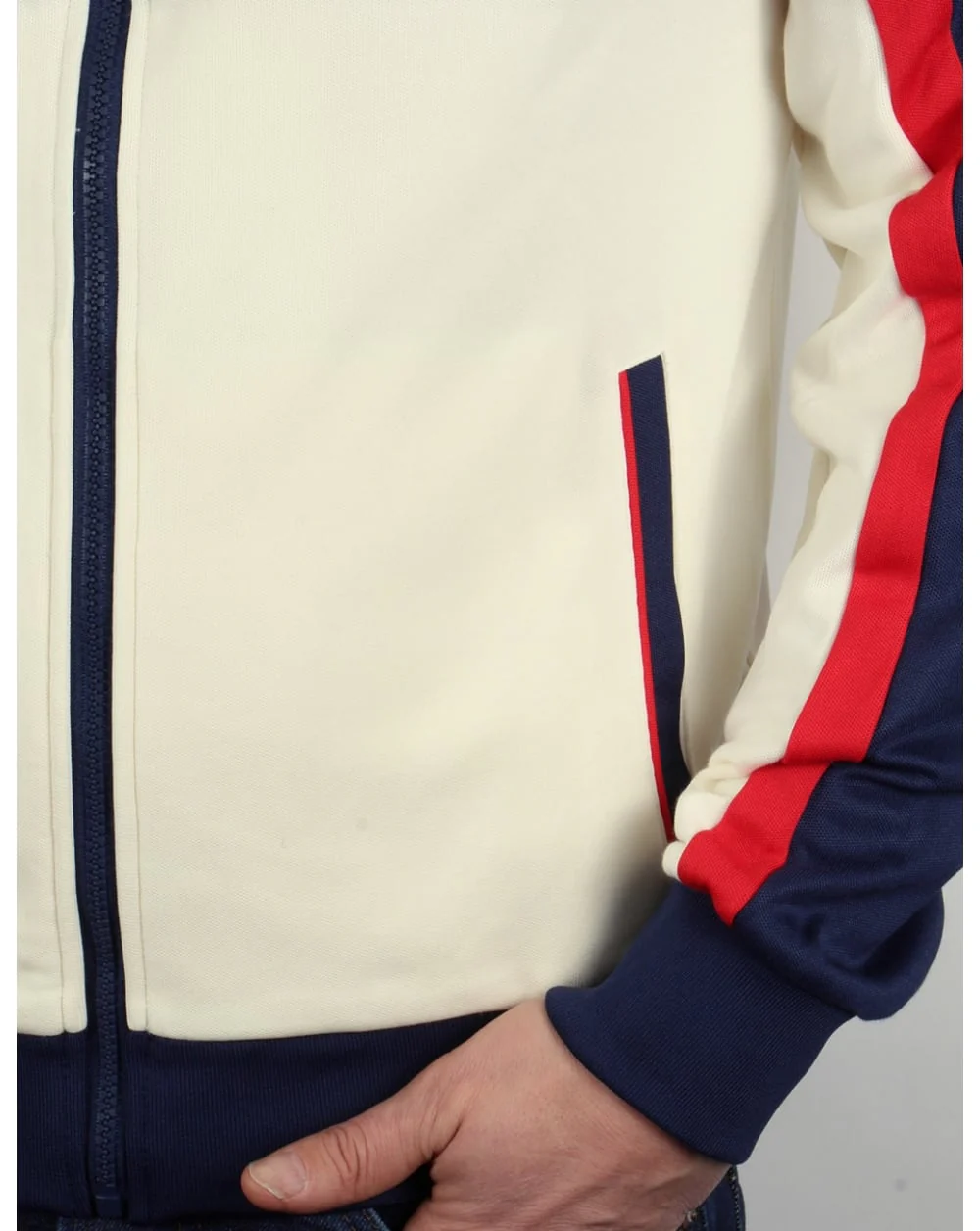 Fila Vintage 70s Original Track Top Navy/red/gardenia - Image 3