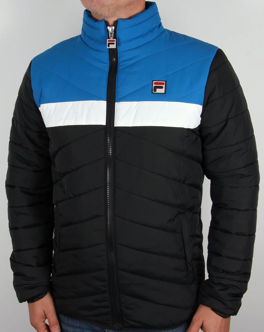 Fila Vintage 80s Ski Jacket Black/Blue