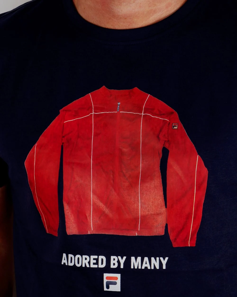 Fila Vintage Adored Terrinda T-shirt Navy - Image 2