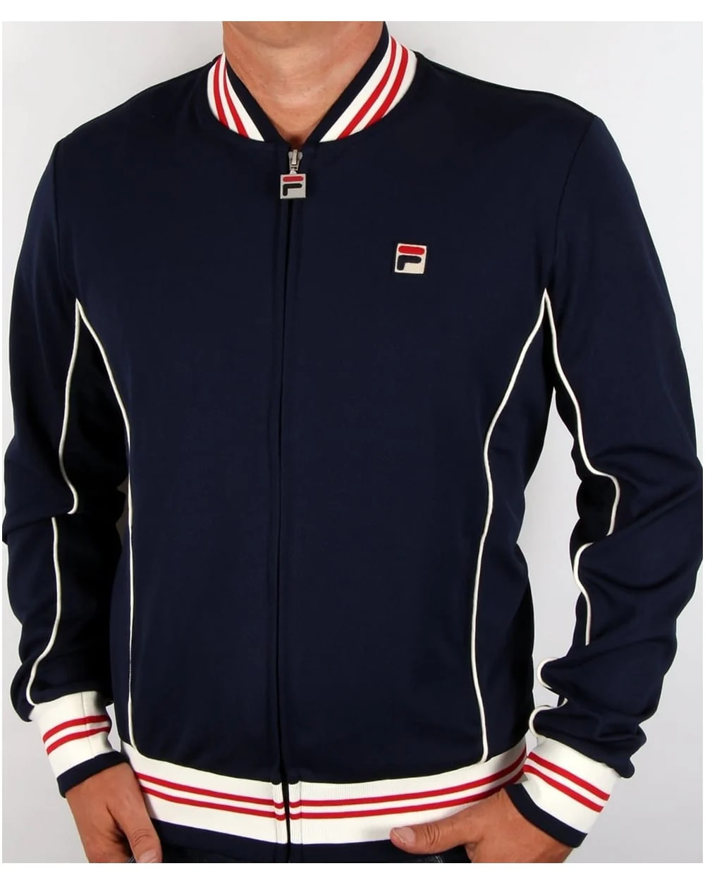 Fila Vintage Bara Track Top Navy - Image 2