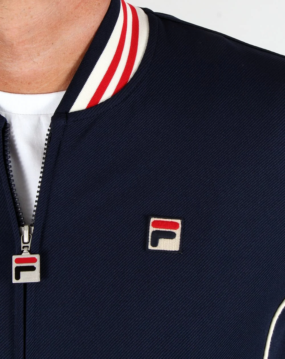 Fila Vintage Bara Track Top Navy - Image 3